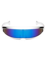 Unisex Future Technology Style Glasses, Trendy Casual Flat Top Frame Glasses for Everyday Use, Fashion Accessories for Outdoo...