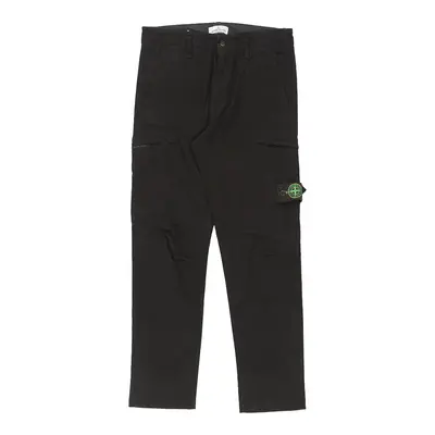 Junior Stone Island Trousers - 31W 28L Black Cotton Blend | Size: 31