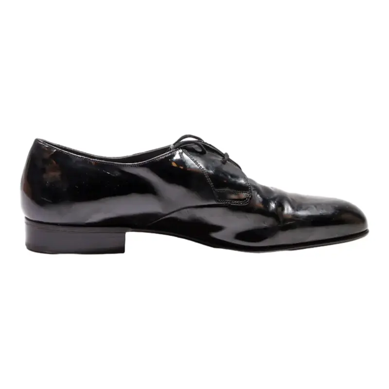 BALLY Oxford Shoes Black Leather Mens UK 9