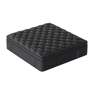 10'12'14 inch Twin Full Queen King Size Mattress Black, Memory Foam Individual Pocket Springs Hybrid Mattress in a Box, Mediu...