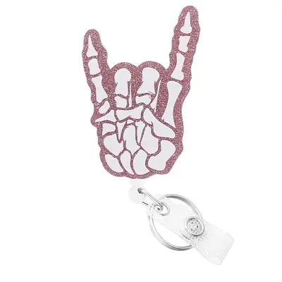 Creative Design ID Card Badge Holder, 1 Count Retractable Badge Reel, ID Card Badge Buckle for Nurse, Student, Worker, Office...