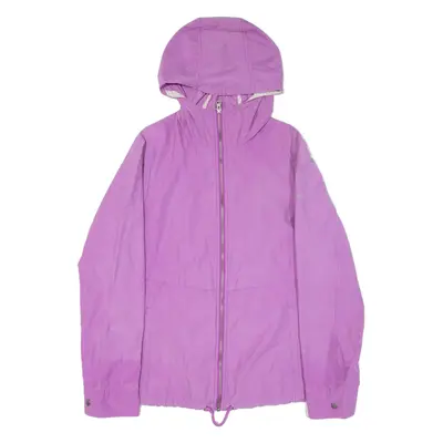 COLUMBIA Womens Jacket Purple Hooded L