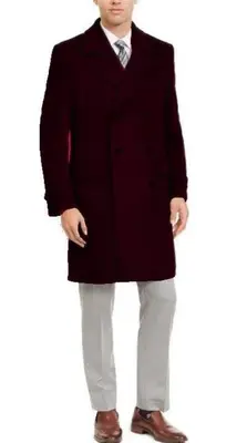Big and Tall Peacoat - Mens Big and Tall Peacoat - Brown