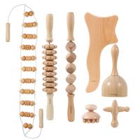 7 Pack Wood Therapy Massage Tools, Gua Sha and Cellulite Massager,Maderoterapia Kit Colombiana,Lymphatic Drainage Massager To...