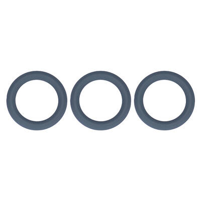 3Pcs Ring Silicone Focal Beads