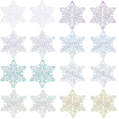 32Pcs 8 Colors Acrylic Chandelier Component Links