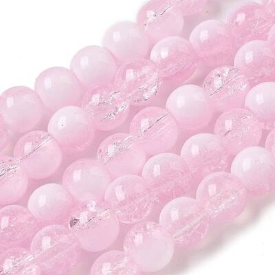 Crackle Glass Beads Strands