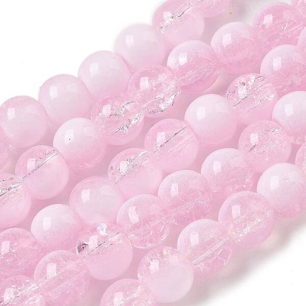 Crackle Glass Beads Strands