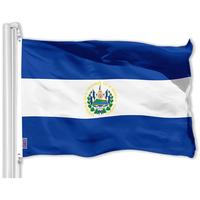 G128 El Salvador Salvadoran Flag | 3x5 Ft | Printed 150D Polyester - Indoor/Outdoor, Vibrant Colors, Brass Grommets, Quality ...