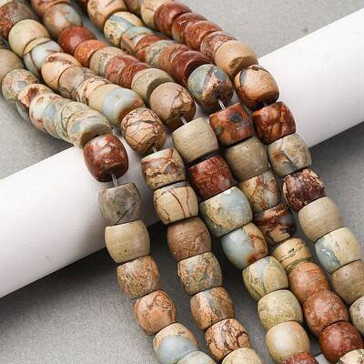 Natural Aqua Terra Jasper Beads Strands