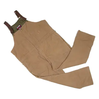 WALLS Carpenter Quilted Lined Workwear Mens Overalls Brown Denim 3XL W50 L28