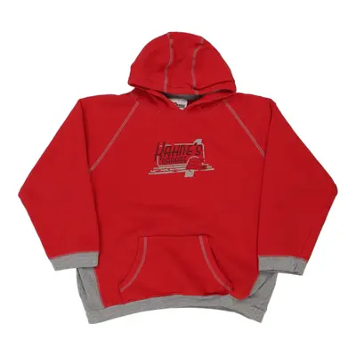 Age 10 Chase Authentics Hoodie - Large Red Cotton