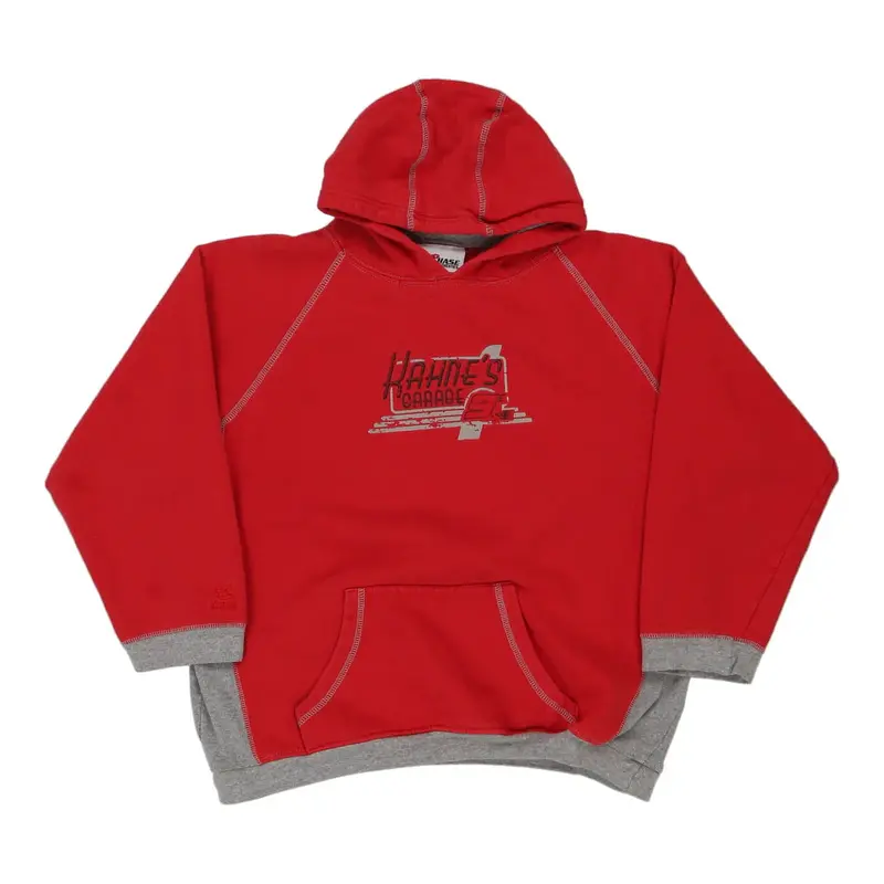 Age 10 Chase Authentics Hoodie - Large Red Cotton