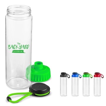 48 Promotional 25oz Tubular Tritan Water Bottle - Dual Opening Lid