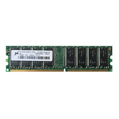 Micron MT16VDDT3264AG-335B1 | 256MB DDR-333MHz PC2700 Non-ECC Unbuffered UDIMM CL2.5 2Rx8 2.5V 184-Pin Memory Module