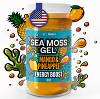Biolore Sea Moss Mango-Pineapple Flavor 8oz Sea Moss Gel - Rich in Minerals, Proteins & Vitamins - Vegan Health Supplement Ma...