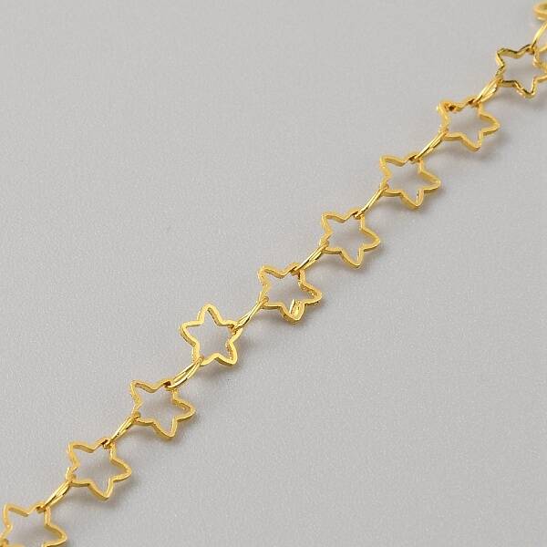 Brass Star & Oval Link Chains