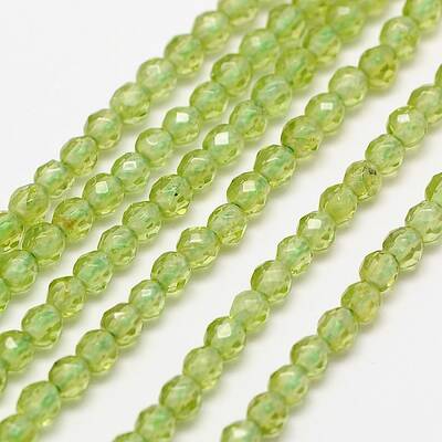 Natural Olive Quartz Bead Strands