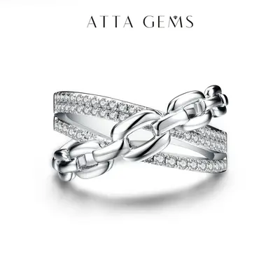 Vintage Synthetic Moissanite Ring for Women D Color VVS1 Wedding Party Fine Jeweley Daliy Gift R116