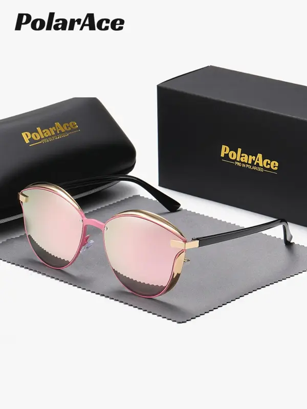 Unisex Vintage Frame Sunglasses (1 Pair), Trendy Polarized Fashion Accessories for Outdoor Activities for Everyday Use