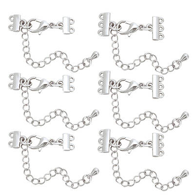 8Pcs 2 Size Brass Chain Extenders