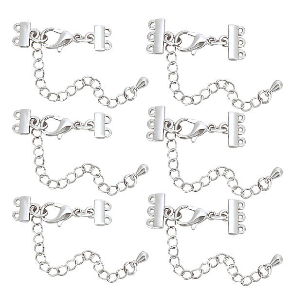 8Pcs 2 Size Brass Chain Extenders