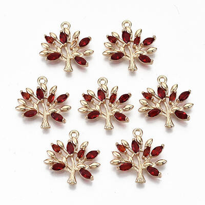 Brass Micro Pave Cubic Zirconia Pendants