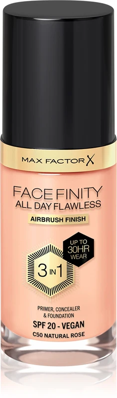 Max Factor Facefinity All Day Flawless 3 In 1 Foundation C50-Pink Naturale 30ml