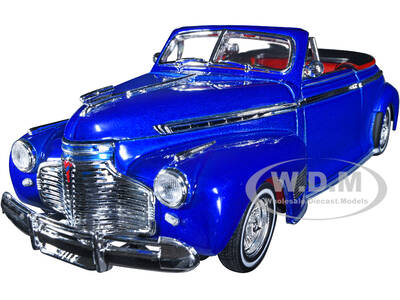 1941 Chevrolet Special Deluxe Convertible Candy Blue Metallic with Red Interior \