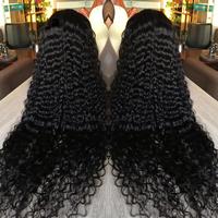 [NEW IN] Bling Hair Kinky Curly Wigs 13x4 HD Lace Front Human Hair Wigs Black Deep Wave 13x6 HD Lace Frontal Wig 100% Human H...