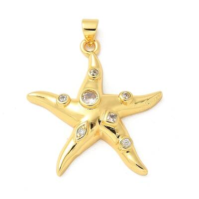 Brass Micro Pave Cubic Zirconia Pendants