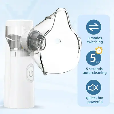 Ultrasonic Humidifier – Portable Handheld Cool Mist Humidifier for Kids and Adults, Reusable and Travel-Friendly