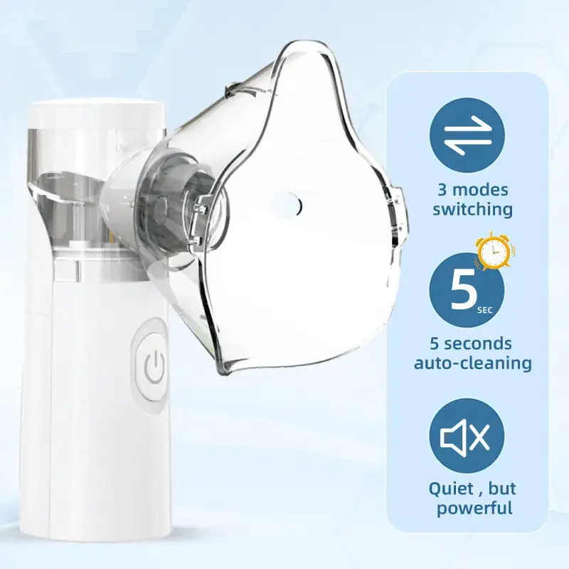 Ultrasonic Humidifier – Portable Handheld Cool Mist Humidifier for Kids and Adults, Reusable and Travel-Friendly