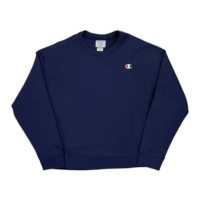 Reverse Weave Champion Sweatshirt - XL Navy Cotton Blend