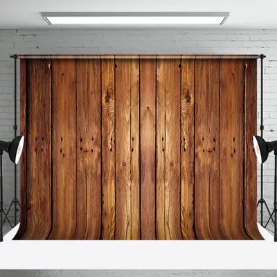 Retro Brown Wood Texture Backdrop for Photography - Aperturee