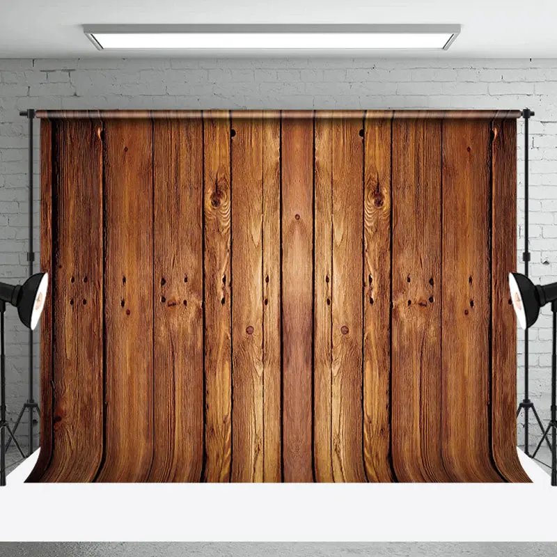 Retro Brown Wood Texture Backdrop for Photography - Aperturee