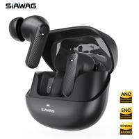 SIAWAG BTW73/46/108 Noise Cancelling True-Wireless Earbuds with ANC 42dB, 4-Mic ENC, IPX5 Waterproof, 60ms Gaming Mode & long...