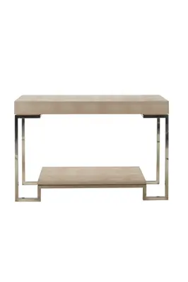 Cream Shagreen Shelves Console Table| Andrew Martin Trudy