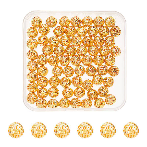 80Pcs Brass Beads