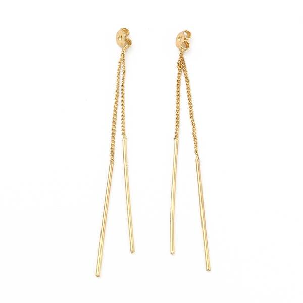 Brass Friction Ear Nut with Long Chain Tassel