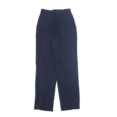 HL SPENCER Chino Trousers Blue Relaxed Straight Wool Womens W24 L30