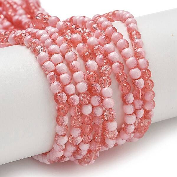Crackle Glass Beads Strands