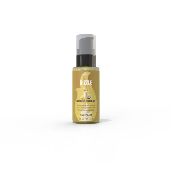 Sizzle Lips Pia Colada - 2oz Edible Warming Massage Gel