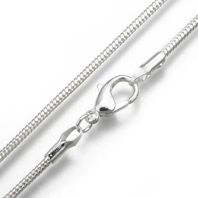 Brass Round Snake Chain Necklaces