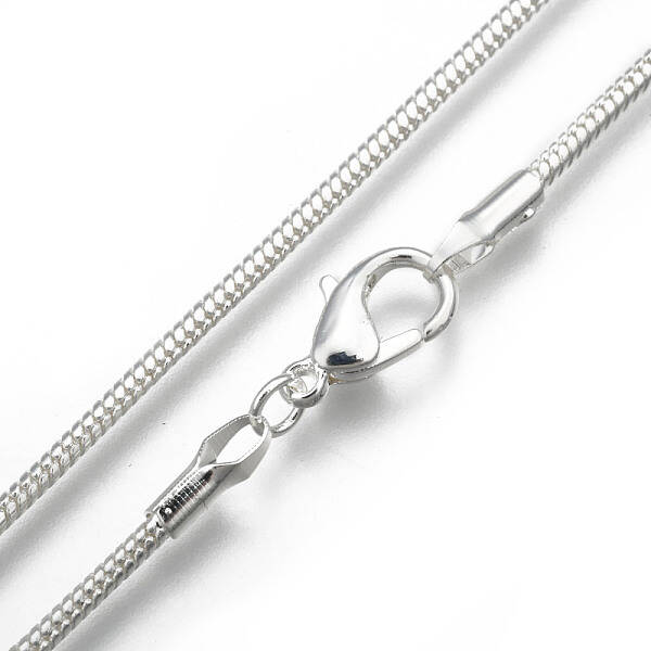 Brass Round Snake Chain Necklaces