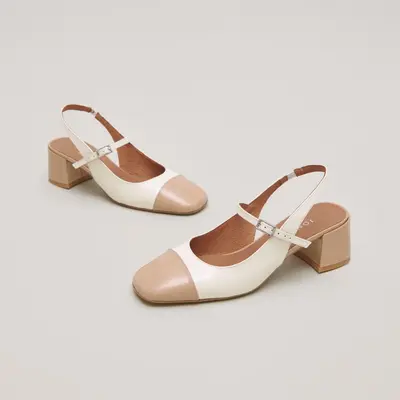 264- Doumy Vernis Noir-ecru | Color: NOIR/ECRU | Size: 37