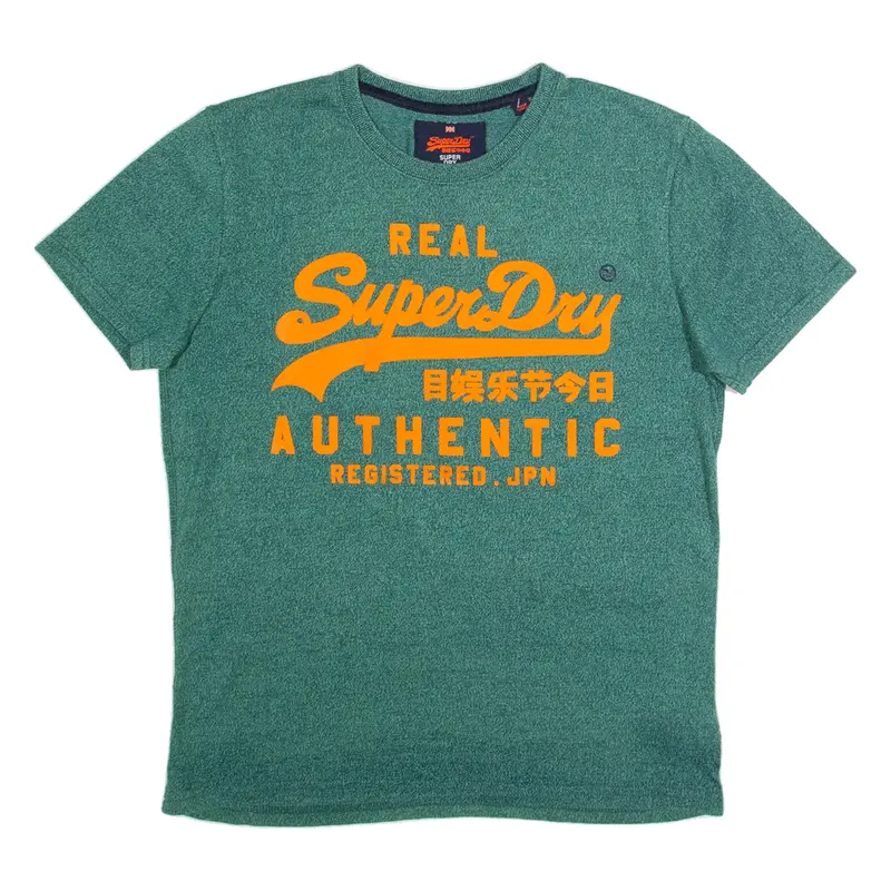SUPERDRY Mens T-Shirt Green M
