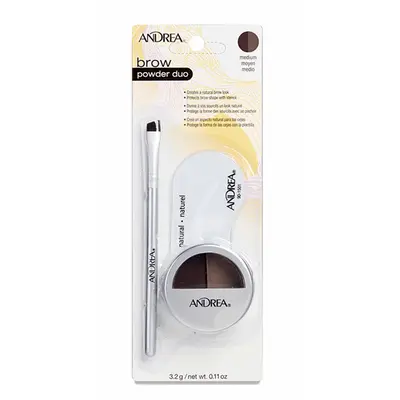 Eurostil Andrea Eyebrow Powder Duo Medium Brown 1pc