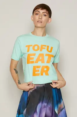 Tofu Eater T-Shirt (Mint) | size: L