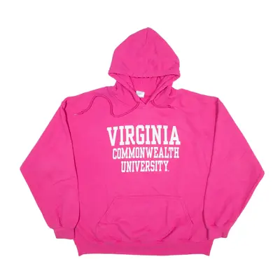 GILDAN Virginia University Hoodie Pink Pullover Mens XL